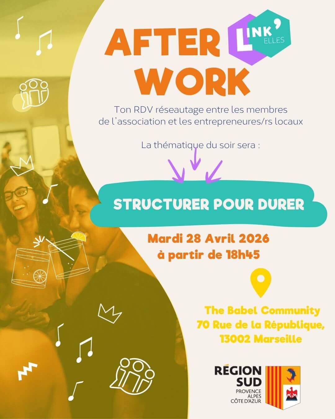 Afterwork Link'Elles #4 - Provence-Alpes-Côte d'Azur (Marseille) | Link'Elles