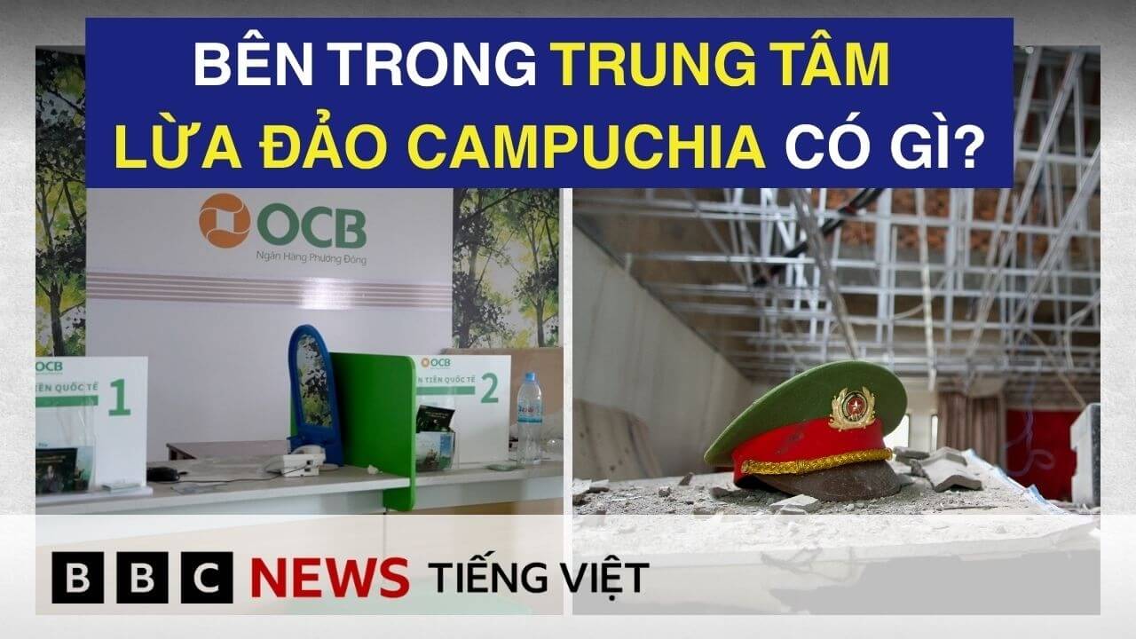HÌNH ẢNH CÔNG AN, NGÂN HÀNG VIỆT NAM BÊN TRONG KHU LỪA ĐẢO Ở CAMPUCHIA