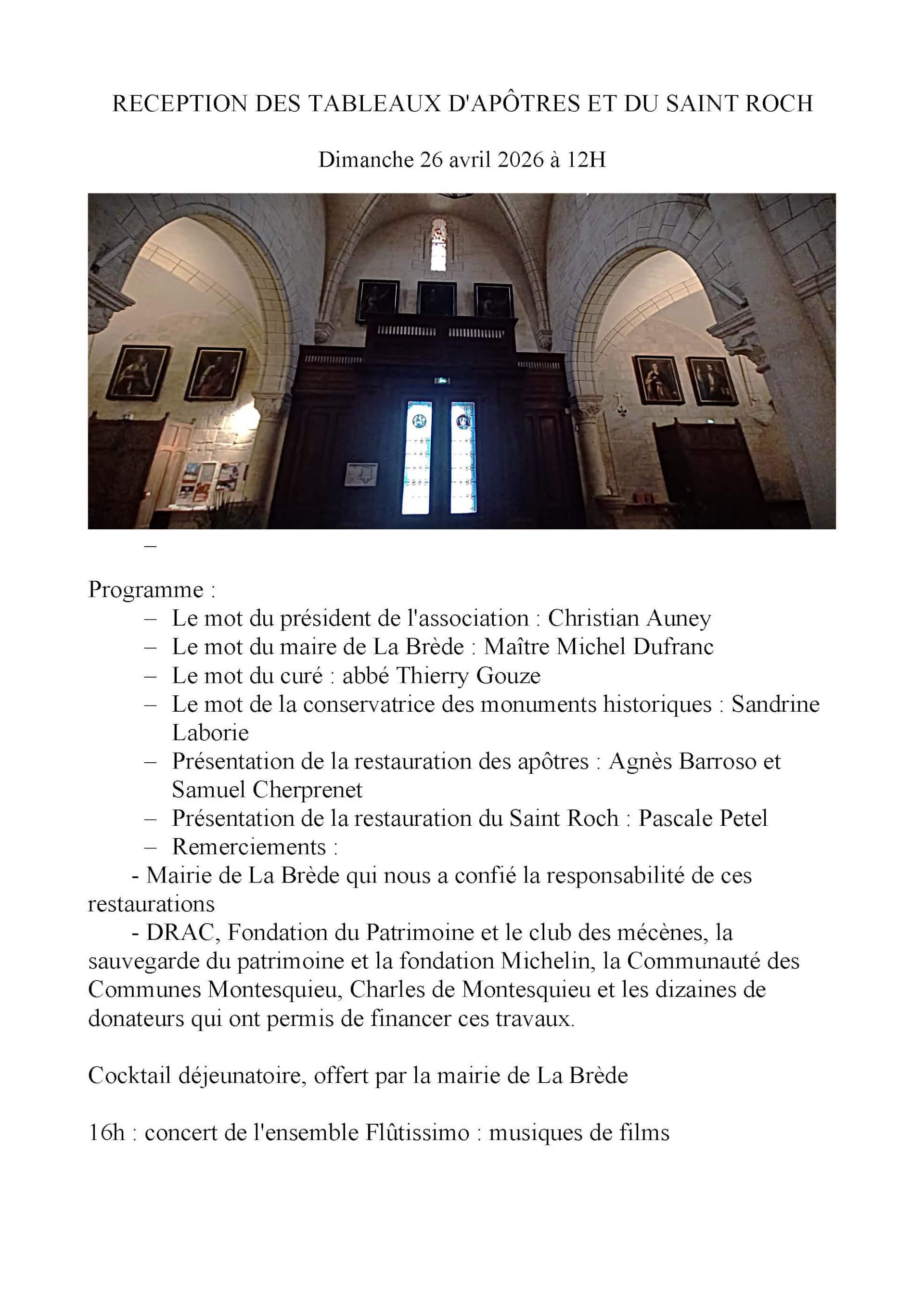 - | Association des Amis de l'Eglise Saint Jean d'Etampes de La Brède