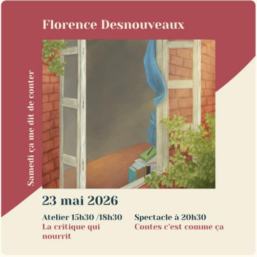 Samedi, ça me dit de conter : ATELIER + SPECTACLE | Agenda du quartier