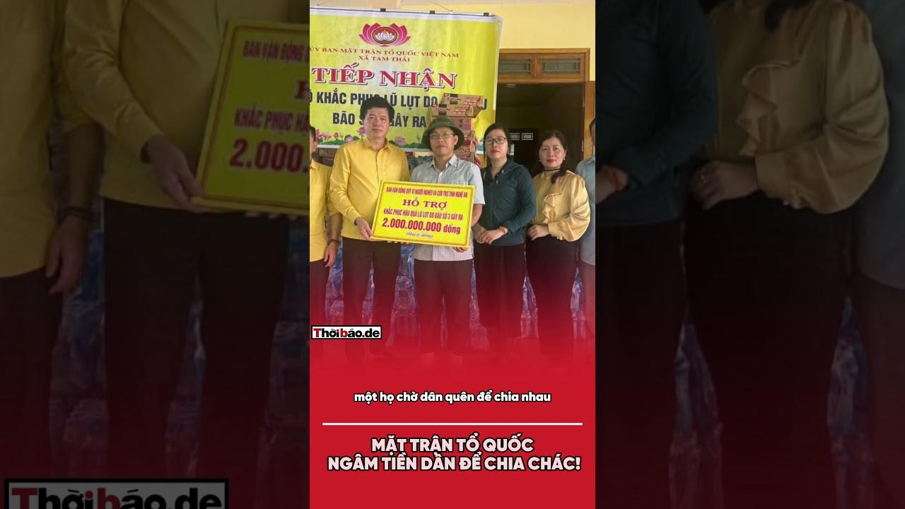 Mặt trận Tổ quốc ngâm tiền dân để chia chác!