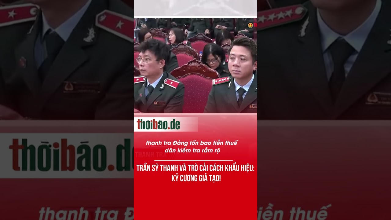 Trần Sỹ Thanh và trò cải cách khẩu hiệu: Kỷ cương giả tạo!