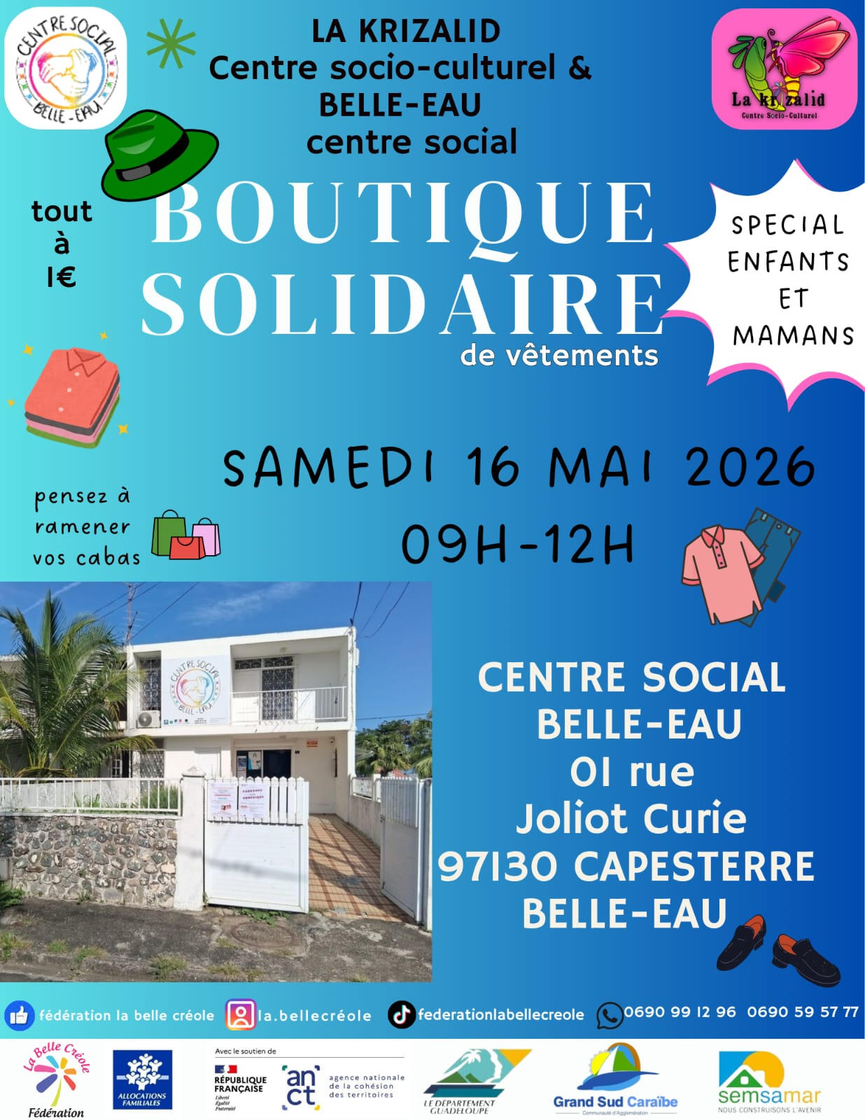 Boutique solidaire-Centre Social Belle-Eau | Agenda du quartier