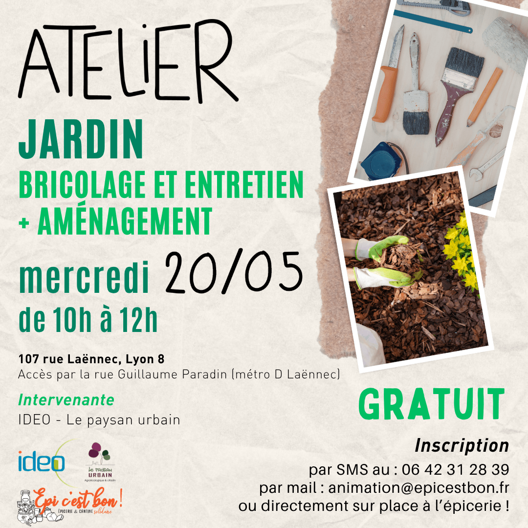 Atelier de bricolage et entretien des plants | Epi c'est bon
