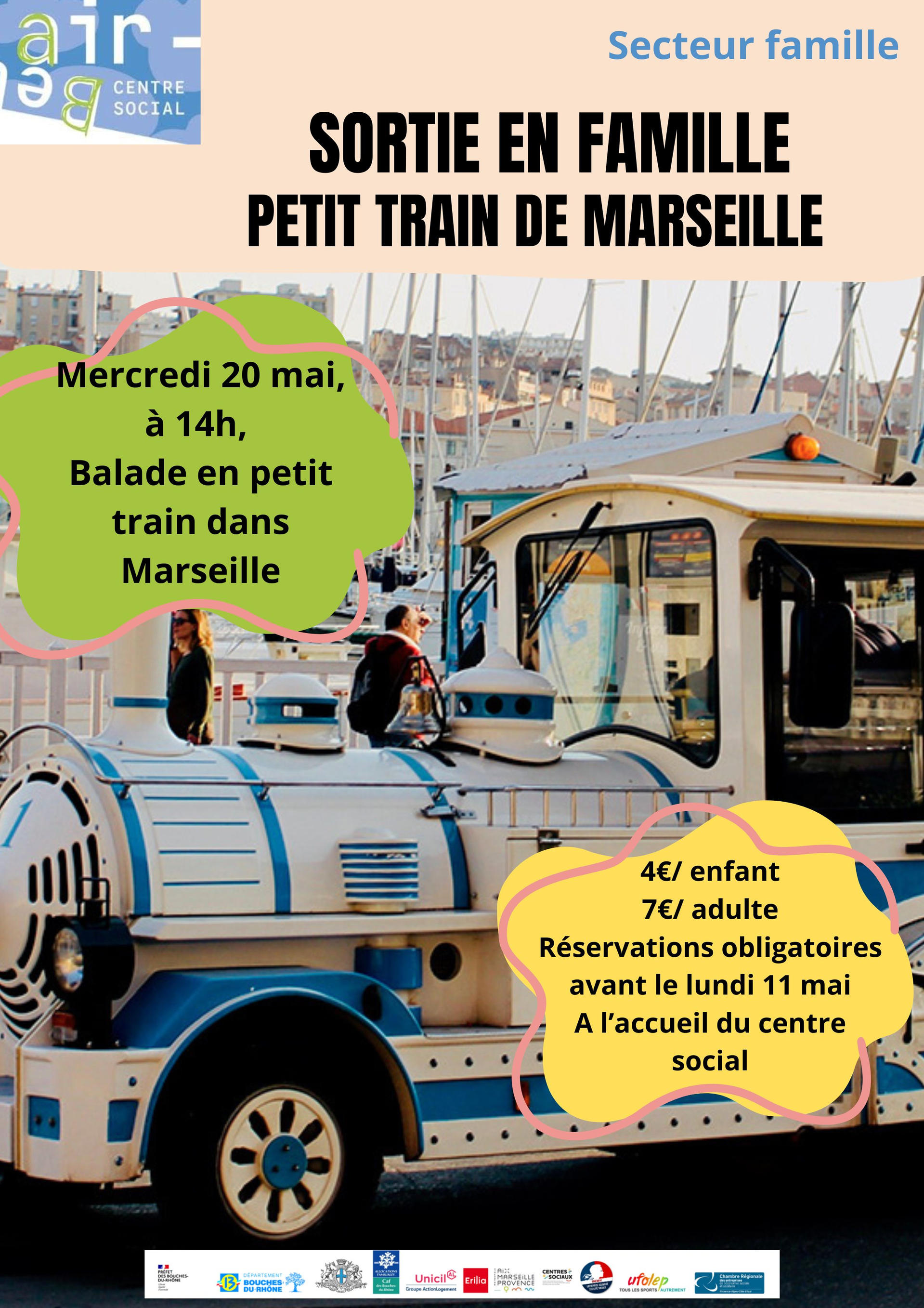 sortie petit train | Centre social Air Bel