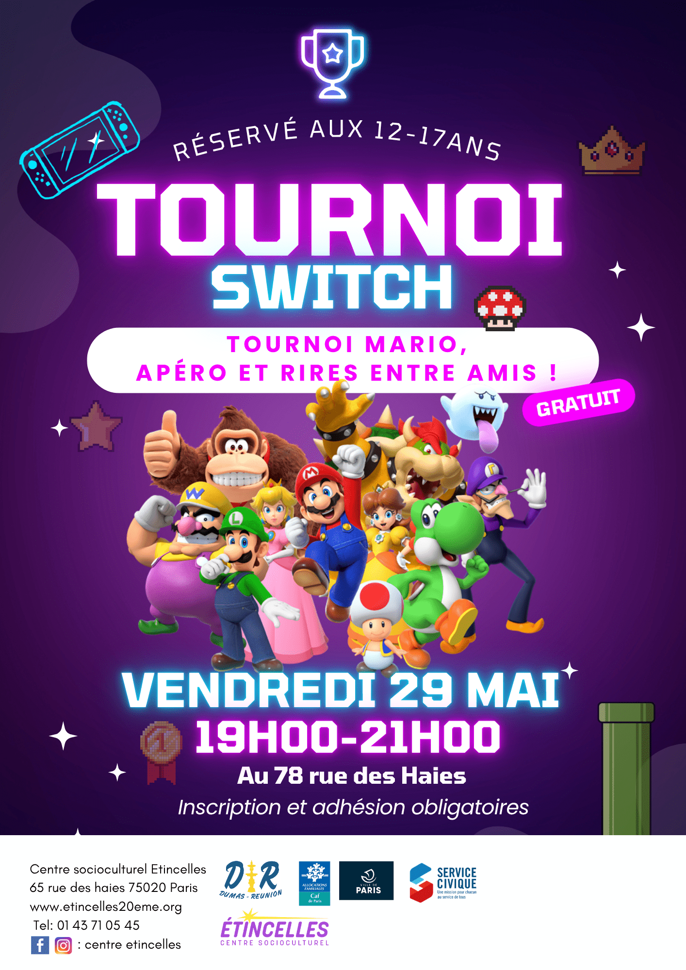 TOURNOI SWITCH 🍄 | Etincelles