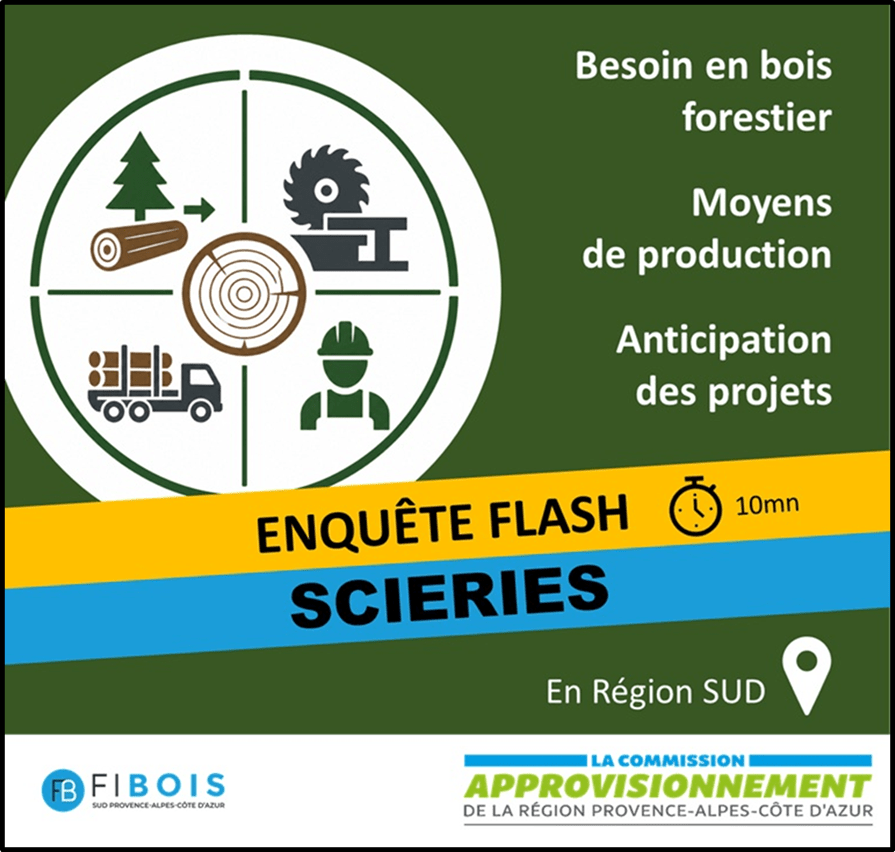 ENQUETE SCIERIES | Scieurs de la région Sud, la filière a besoin de vous ! | Fibois Sud