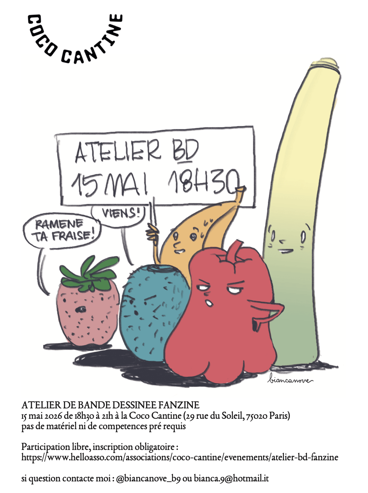 Atelier BD fanzine | Agenda du quartier