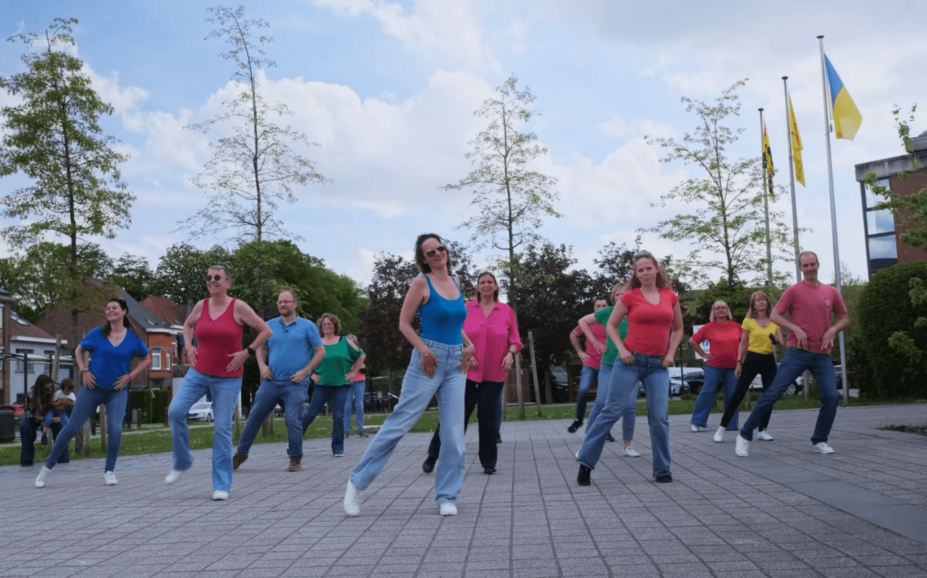 Flashmob Internationale de Line Dancing