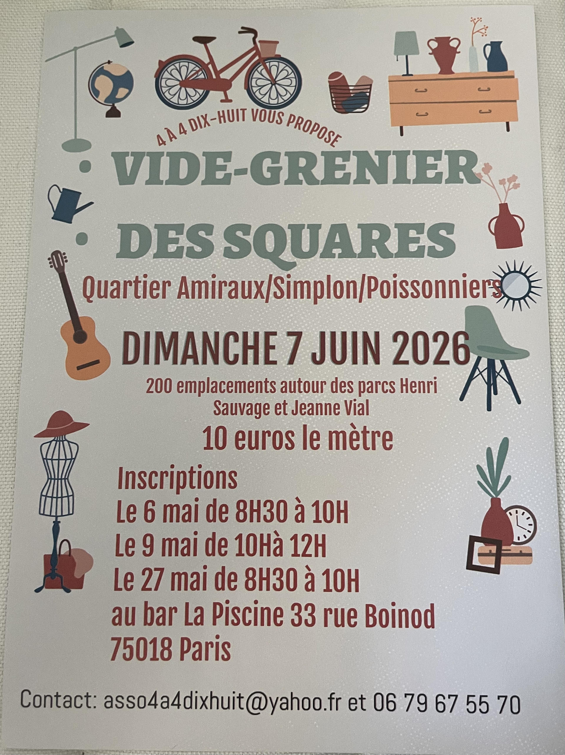 Vide grenier des squares | Agenda du quartier