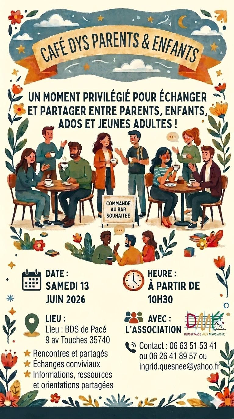 Café DYS DMF35 | FDMF - Fédération Dyspraxique Mais Fantastique