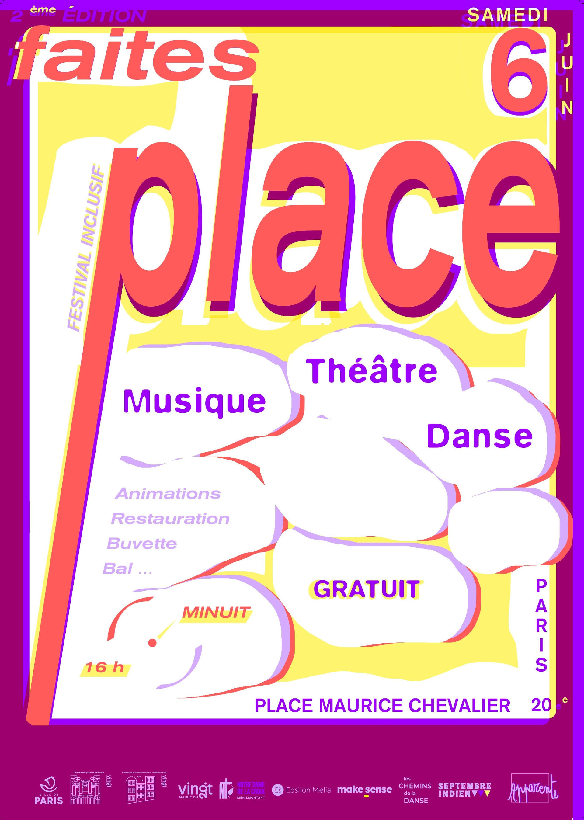 Faites Place, de la danse, des concerts, du théâtre | Agenda du quartier