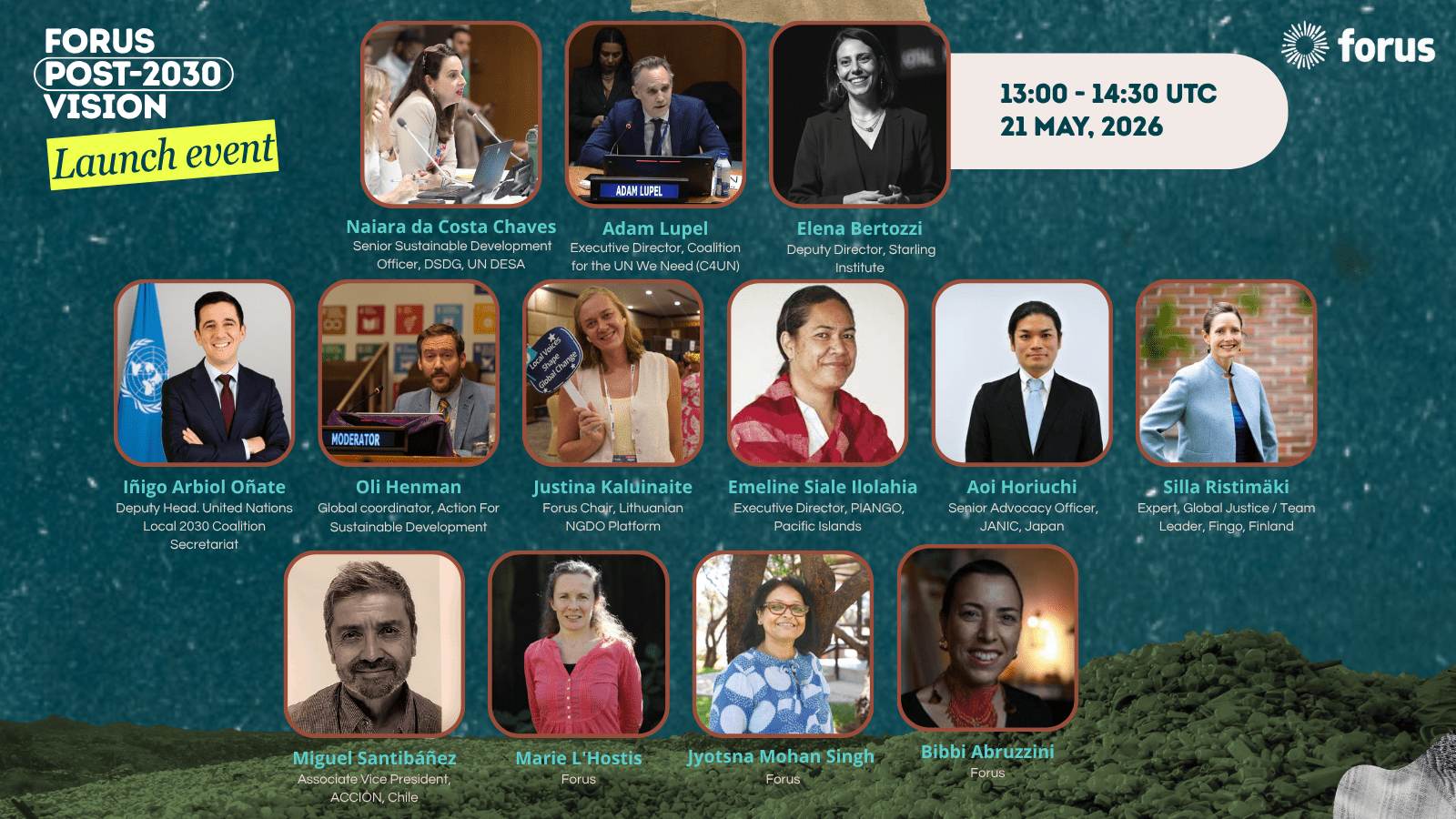 Join the launch of the Forus Post-2030 Vision | Forus