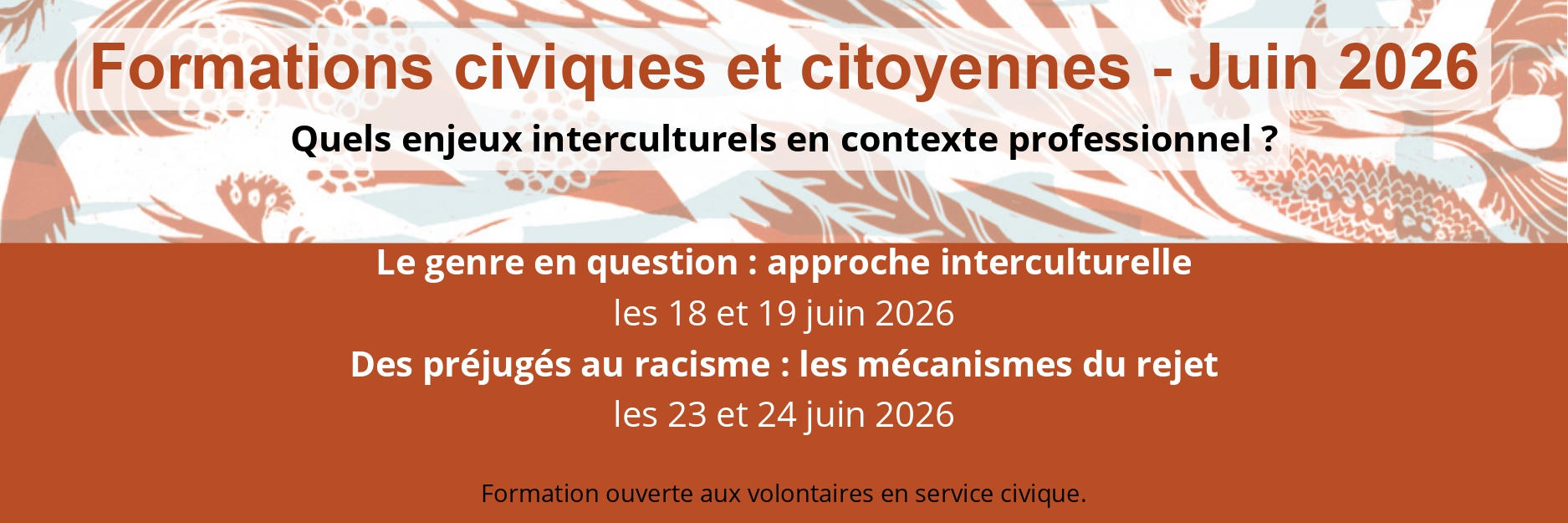 Formation civique : "des préjugés au racisme" | Agenda du quartier