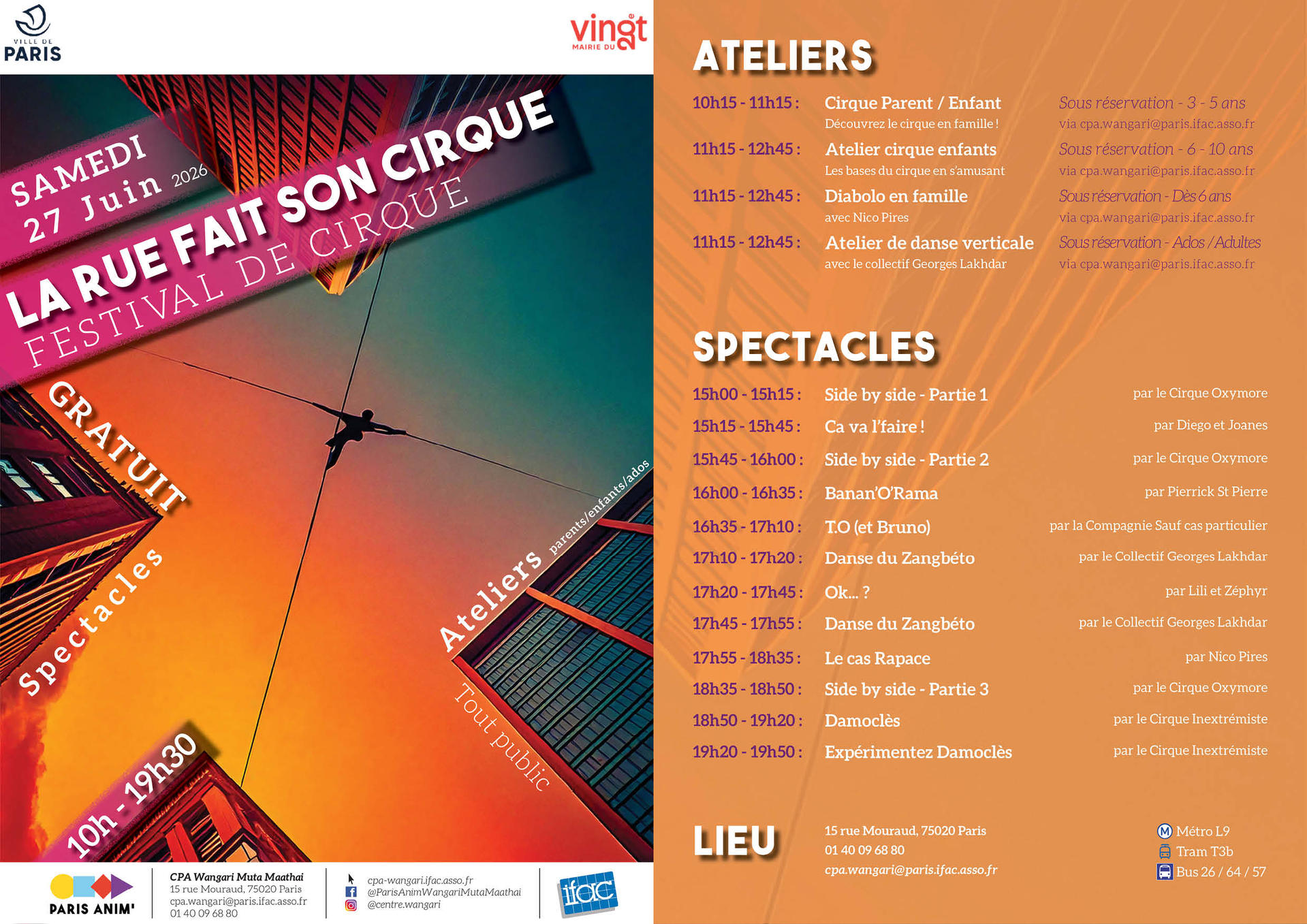 Festival de cirque GRATUIT - La rue fait son cirque ! | Agenda du quartier