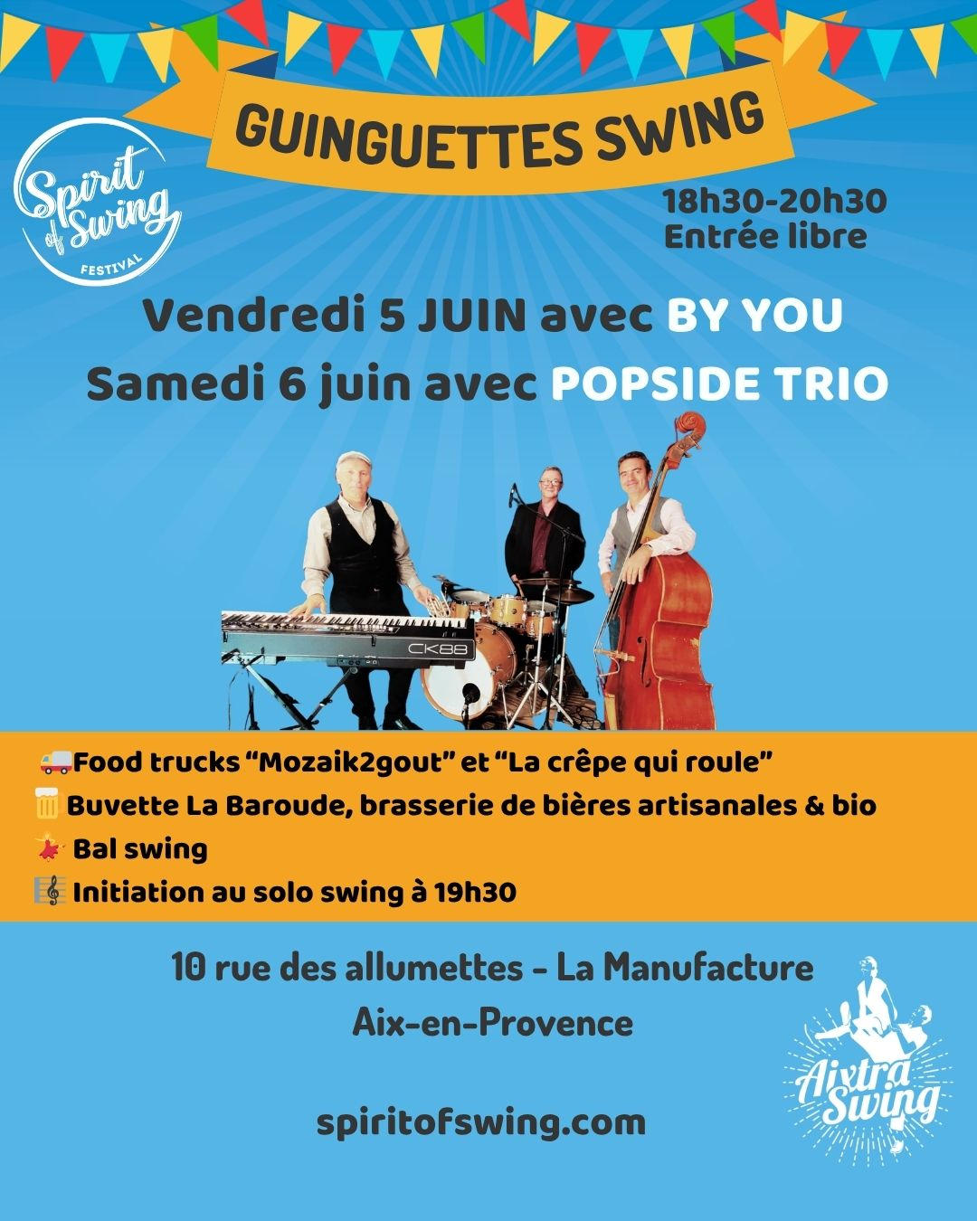 Guinguettes swing en plein air avec musique et danse | Agenda du quartier