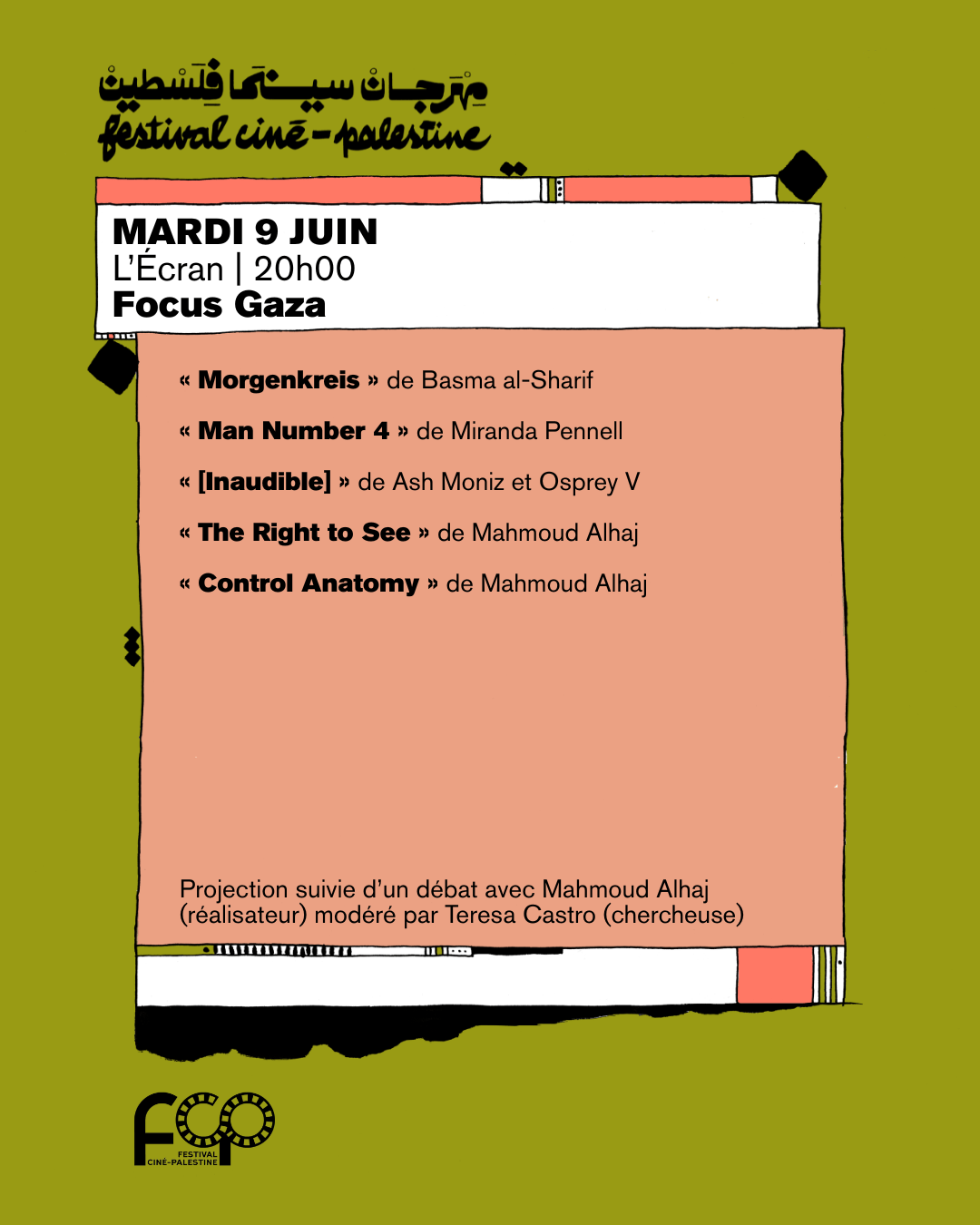 Séance courts-métrages - Focus Gaza - projections et débat | Festival Ciné-Palestine - FCP