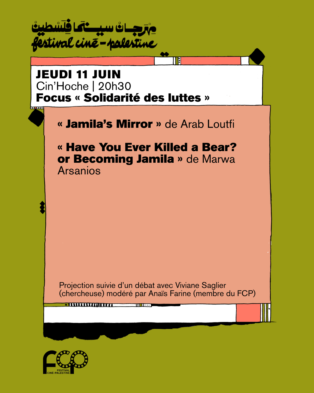 Focus « Solidarité des luttes » - Projection et discussion | Festival Ciné-Palestine - FCP