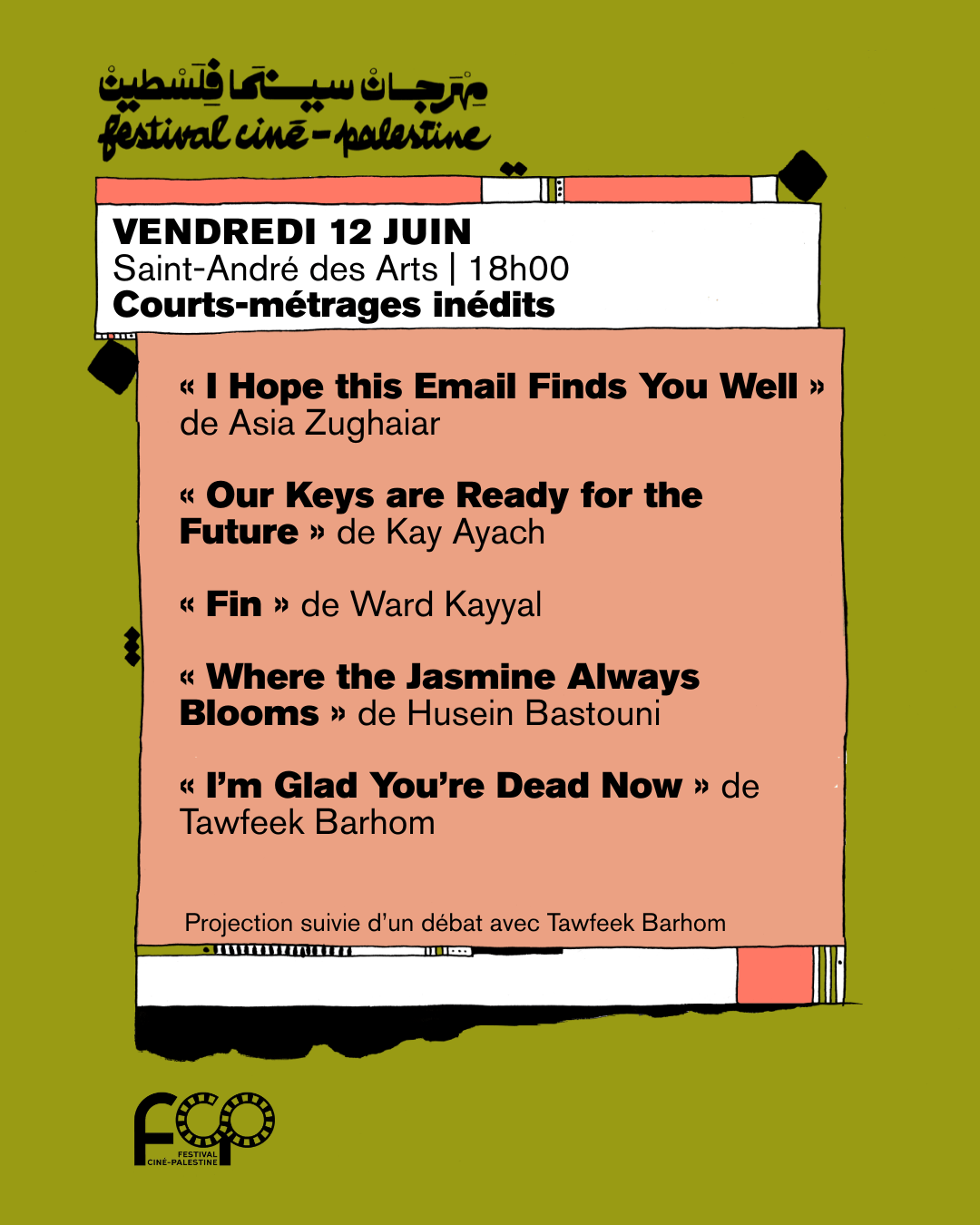 Séance courts-métrages - Inédits | Festival Ciné-Palestine - FCP