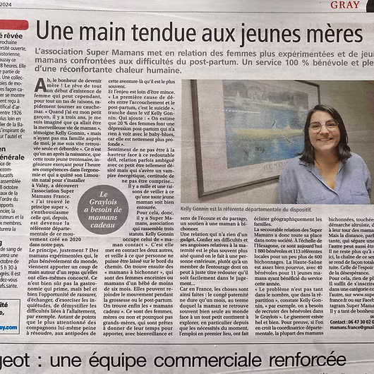 Article La presse de Gray | Super Mamans France
