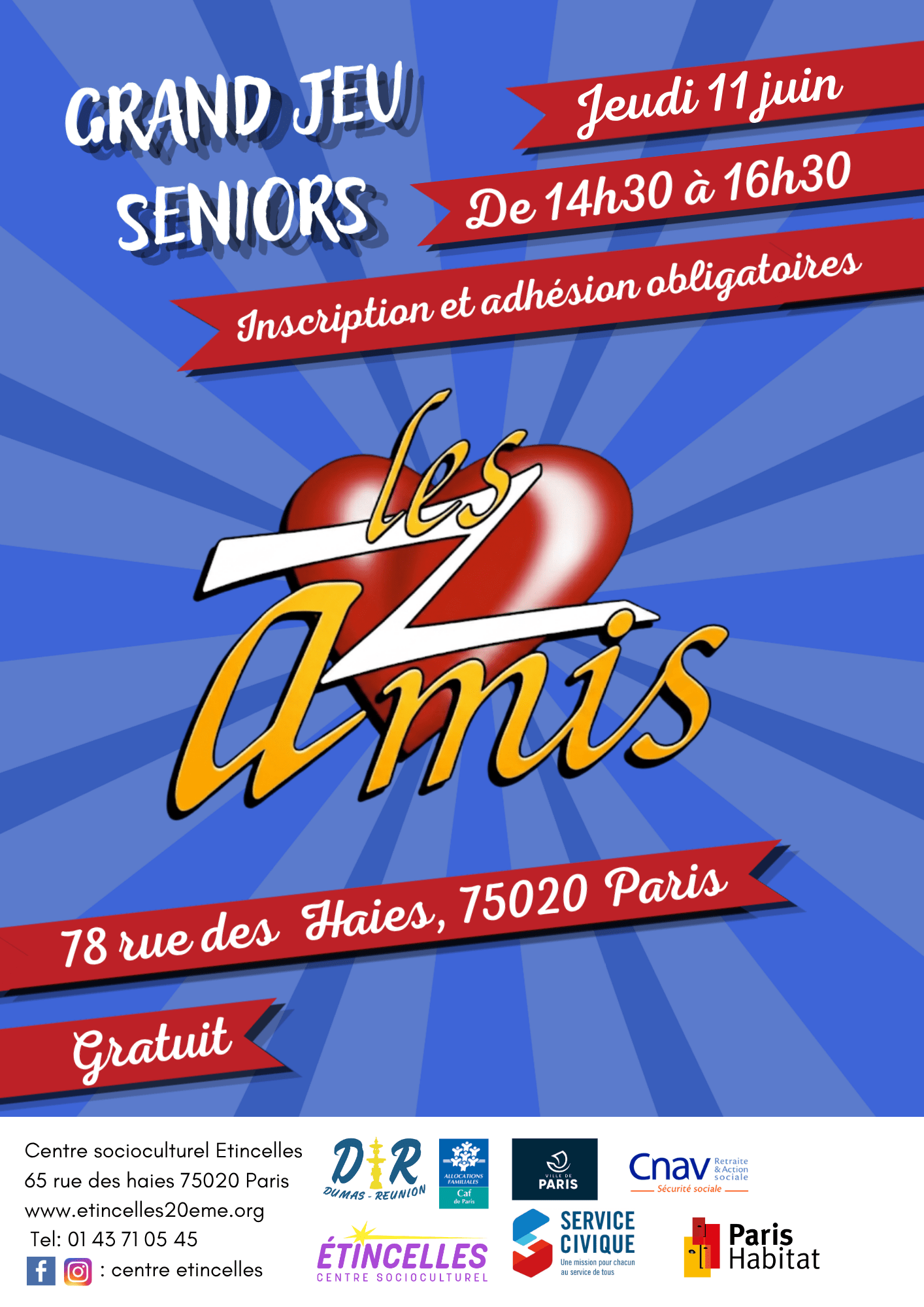 GRAND JEU : LES Z'AMIS | Etincelles