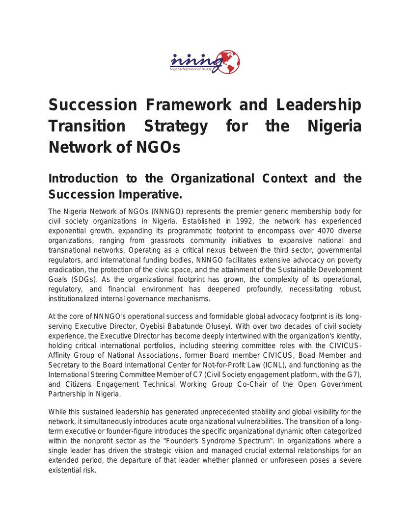 Succession Framework and Leadership Transition Strategy | Forus