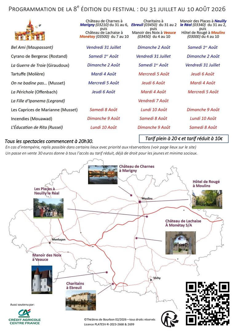 verso flyer | Théâtres de Bourbon