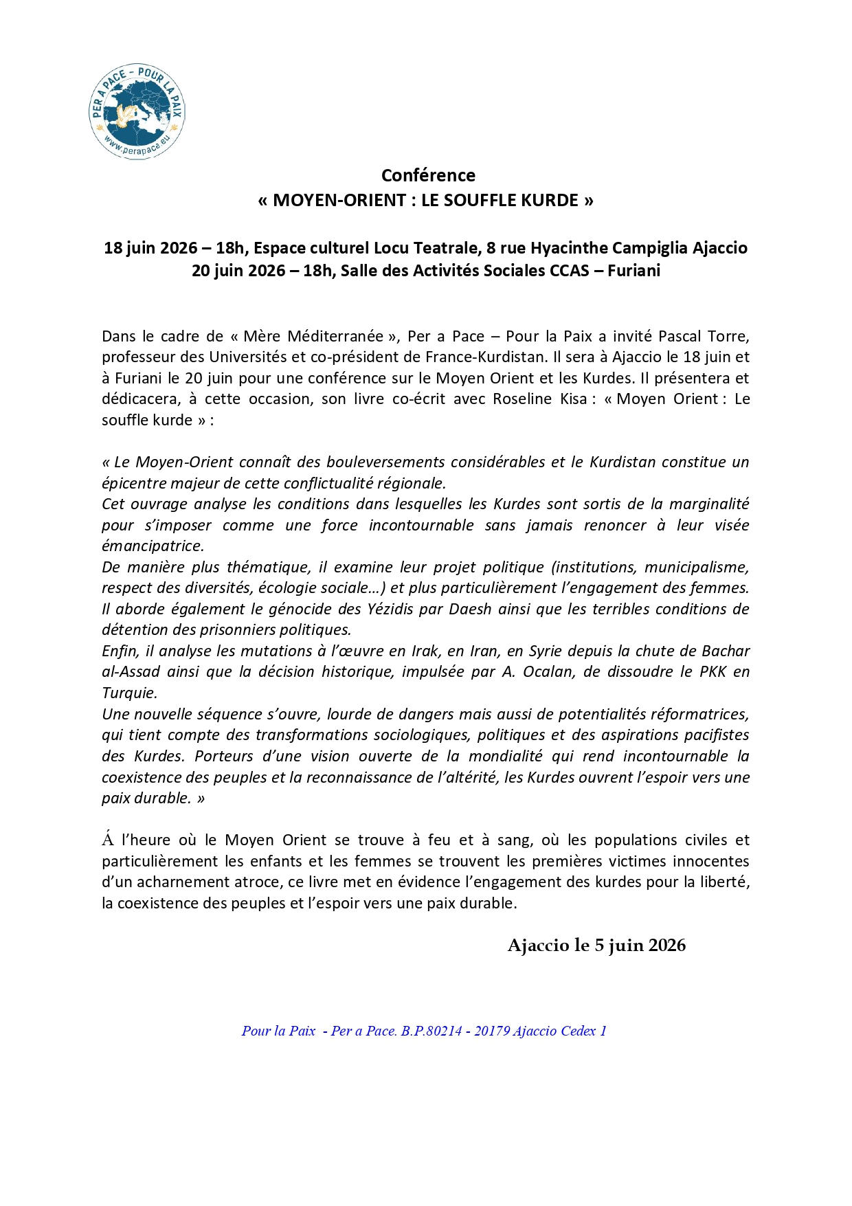 - | Per a Pace