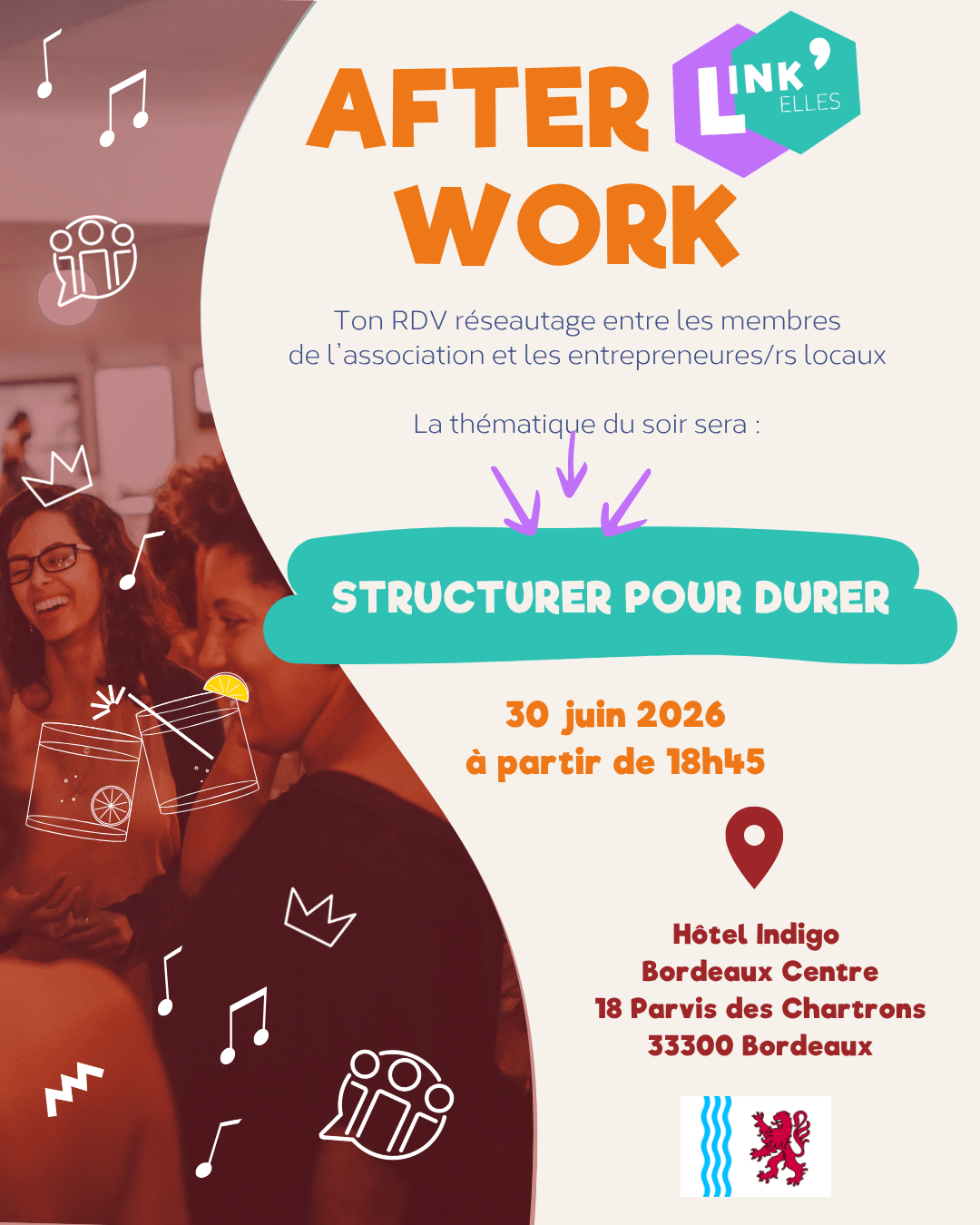Afterwork Link'Elles #5 - Nouvelle Aquitaine (Bordeaux) | Link'Elles