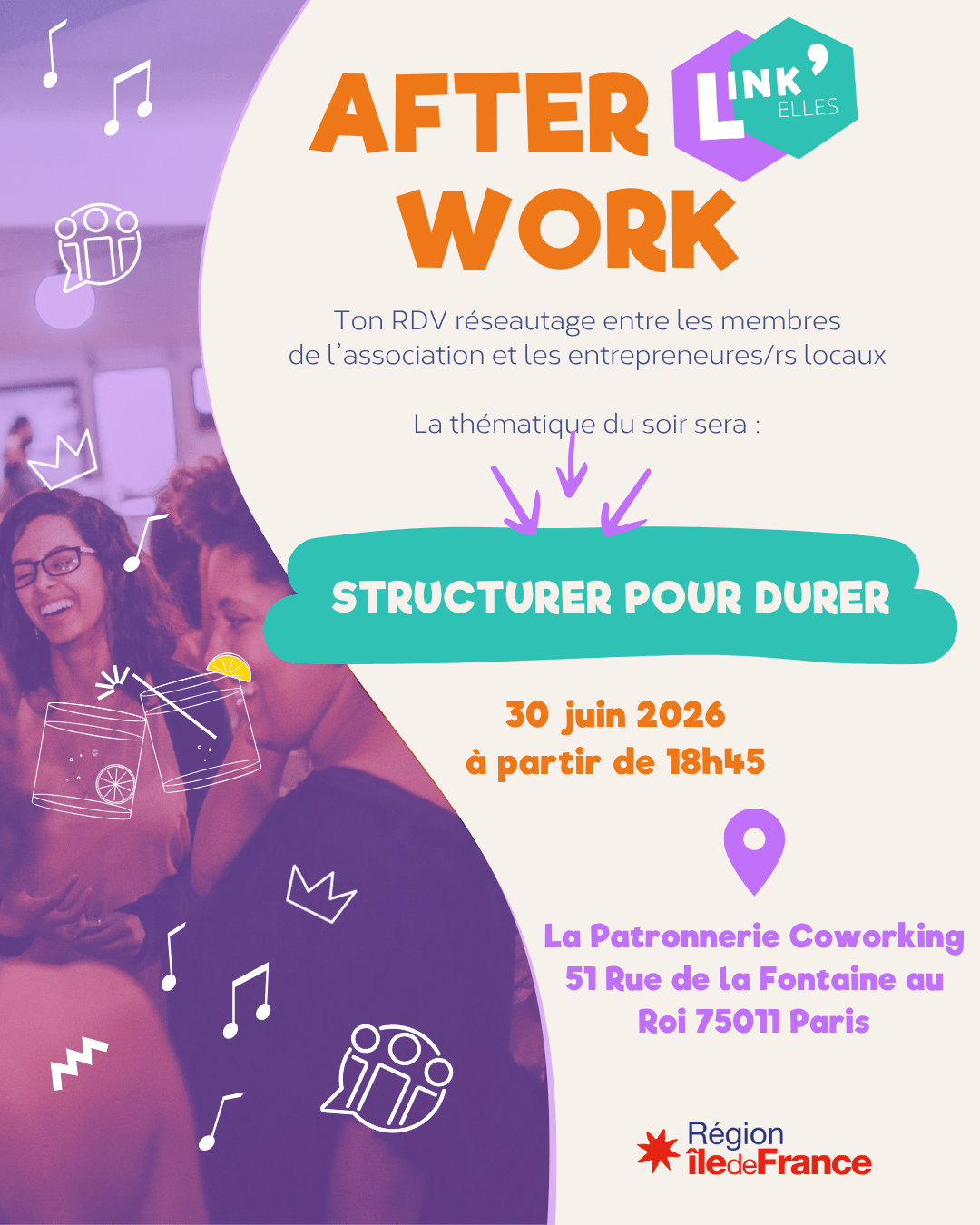 Afterwork Link'Elles #5 - Ile de France (Paris) | Link'Elles
