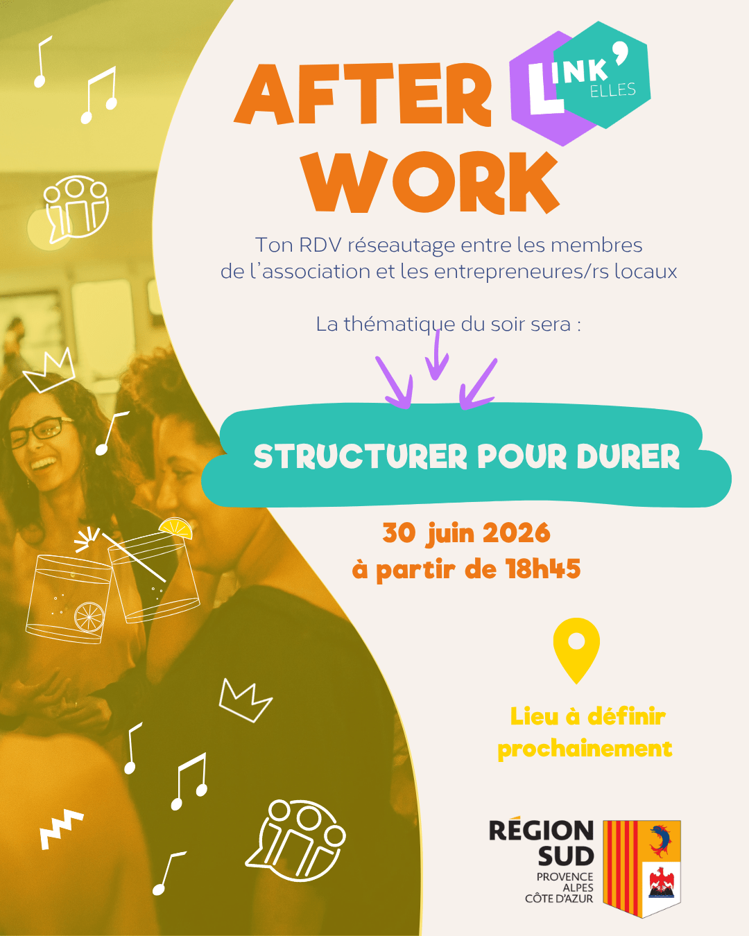 Afterwork Link'Elles #5 - Provence-Alpes-Côte d'Azur (Marseille) | Link'Elles