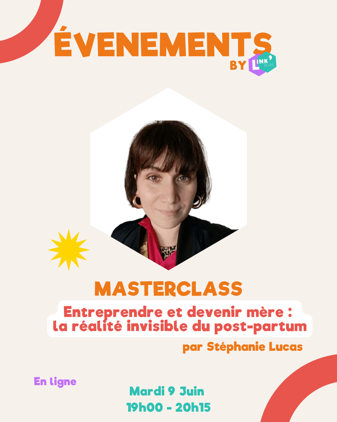 Masterclass - “Entreprendre et devenir mère : La réalité invisible du  post-partum" | Link'Elles