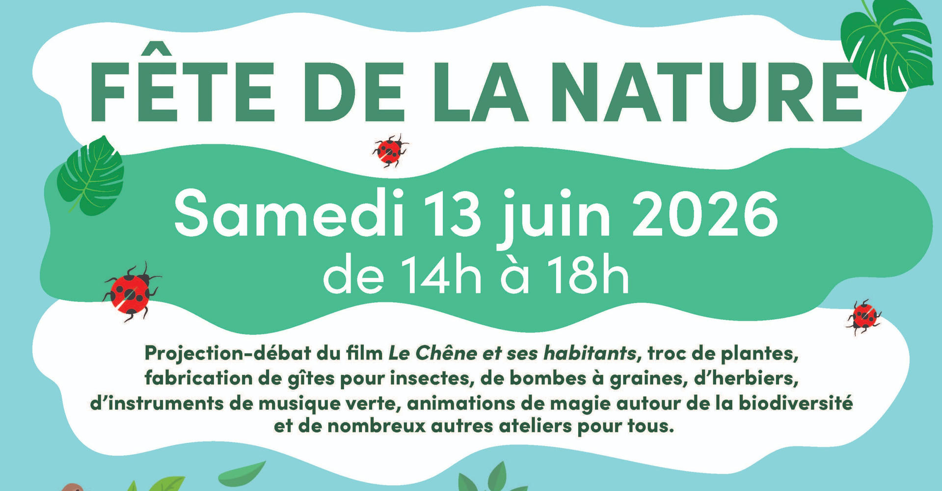 Venez nous rejoindre à la fête de la nature samedi 13 juin à la maison de la planète (Boulogne Billancourt) | Coopterre