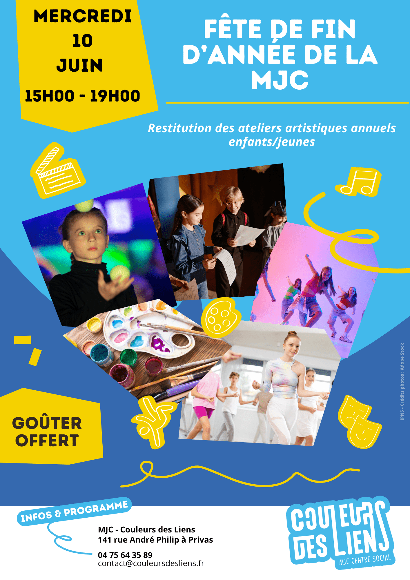 Restitutions de fin d'année des activités clubs enfants/jeunes | Couleurs des Liens