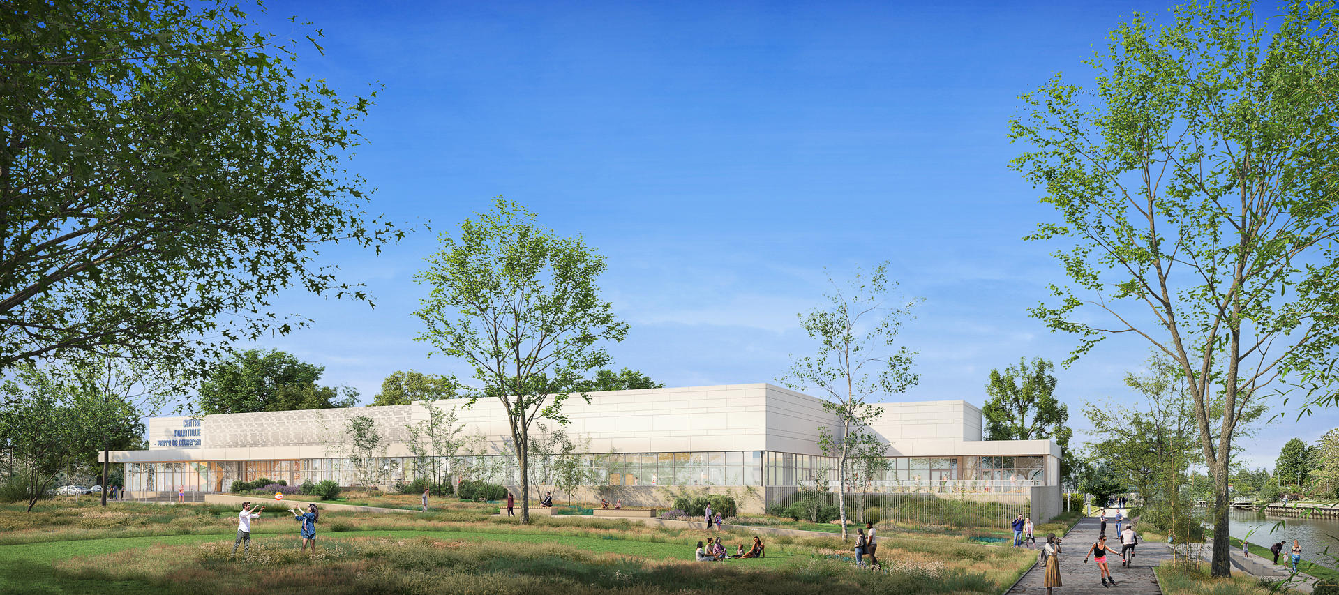 02_VUE DEPUIS LES BORDS DE SAMBRE | BVL Architecture