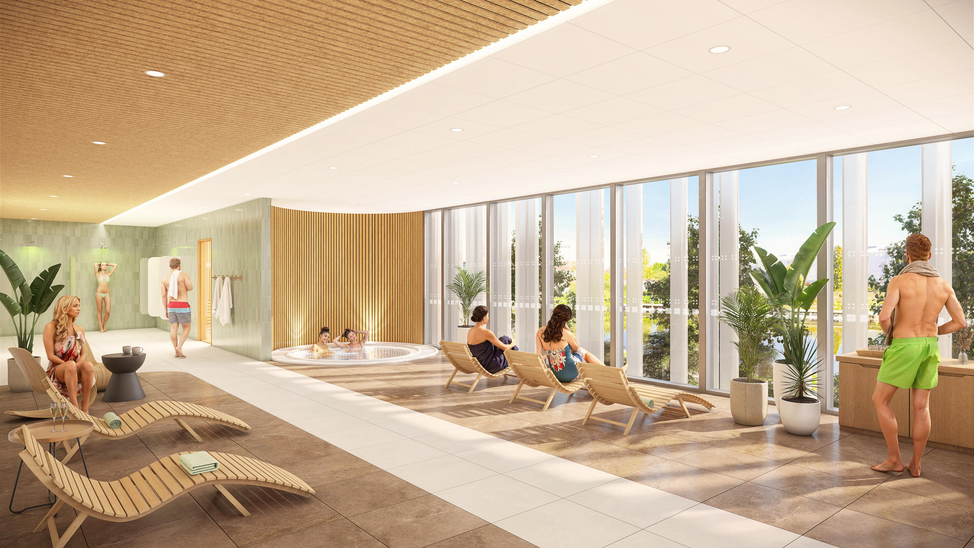 06_VUE SUR L'ESPACE BIEN ETRE | BVL Architecture