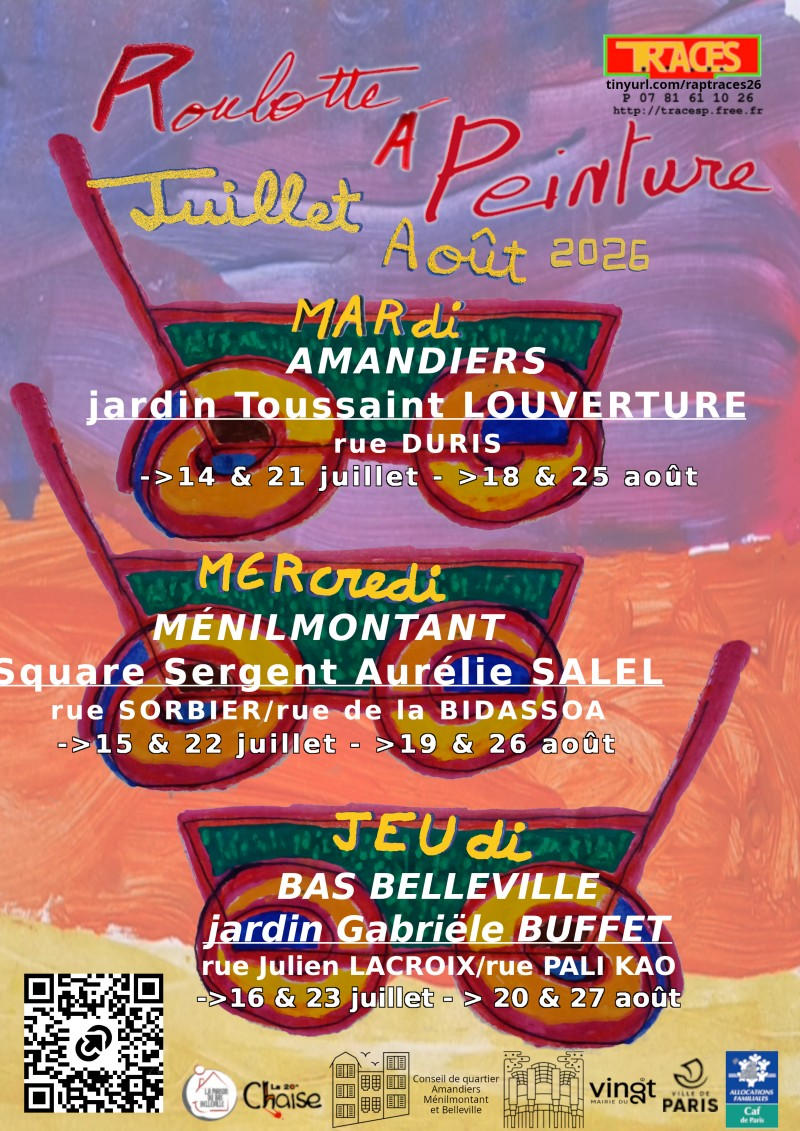 la  Roulotte À PEINTURE Amandiers | Agenda du quartier