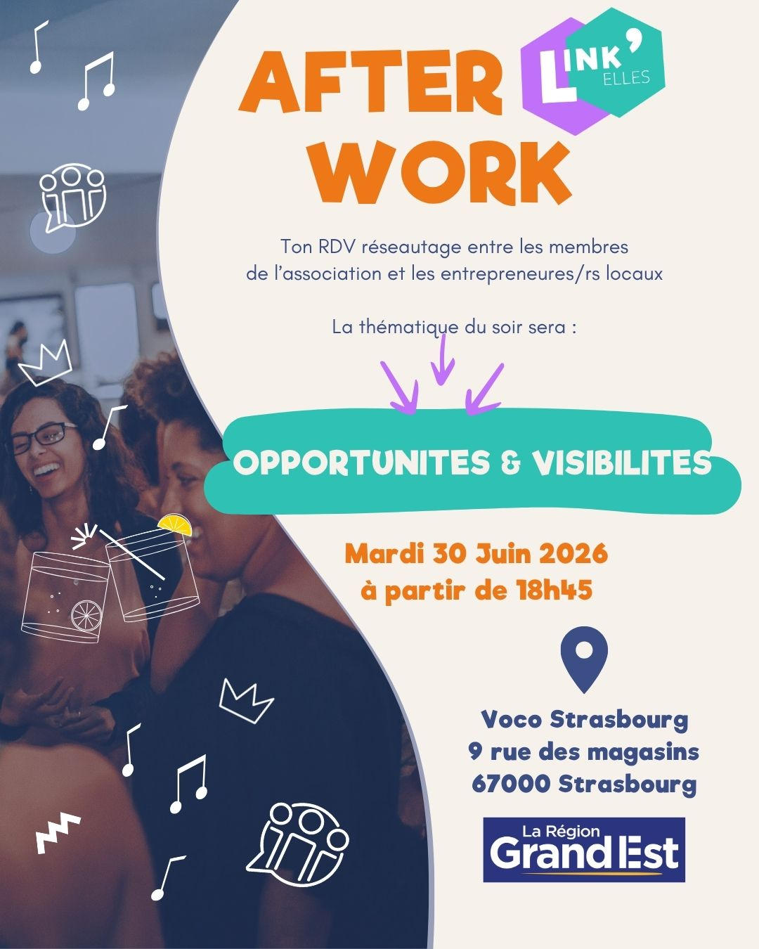 Afterwork Link'Elles #5 - Grand Est (Strasbourg) | Link'Elles