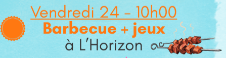 BARBECUE + JEUX | Agenda du quartier
