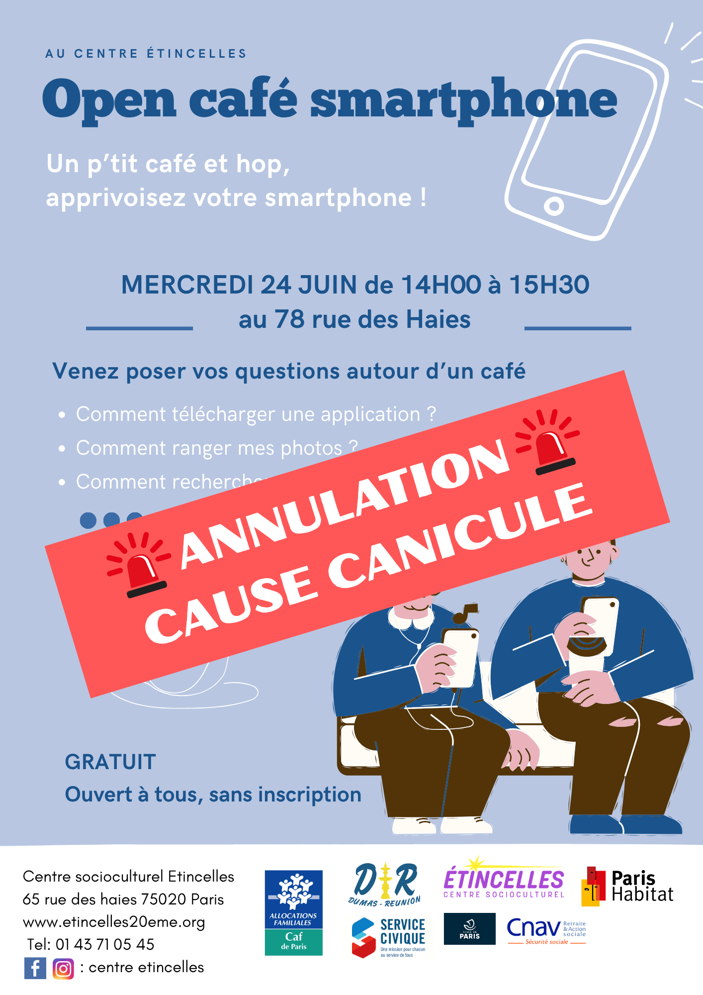 OPEN CAFÉ SMARTPHONE | Etincelles