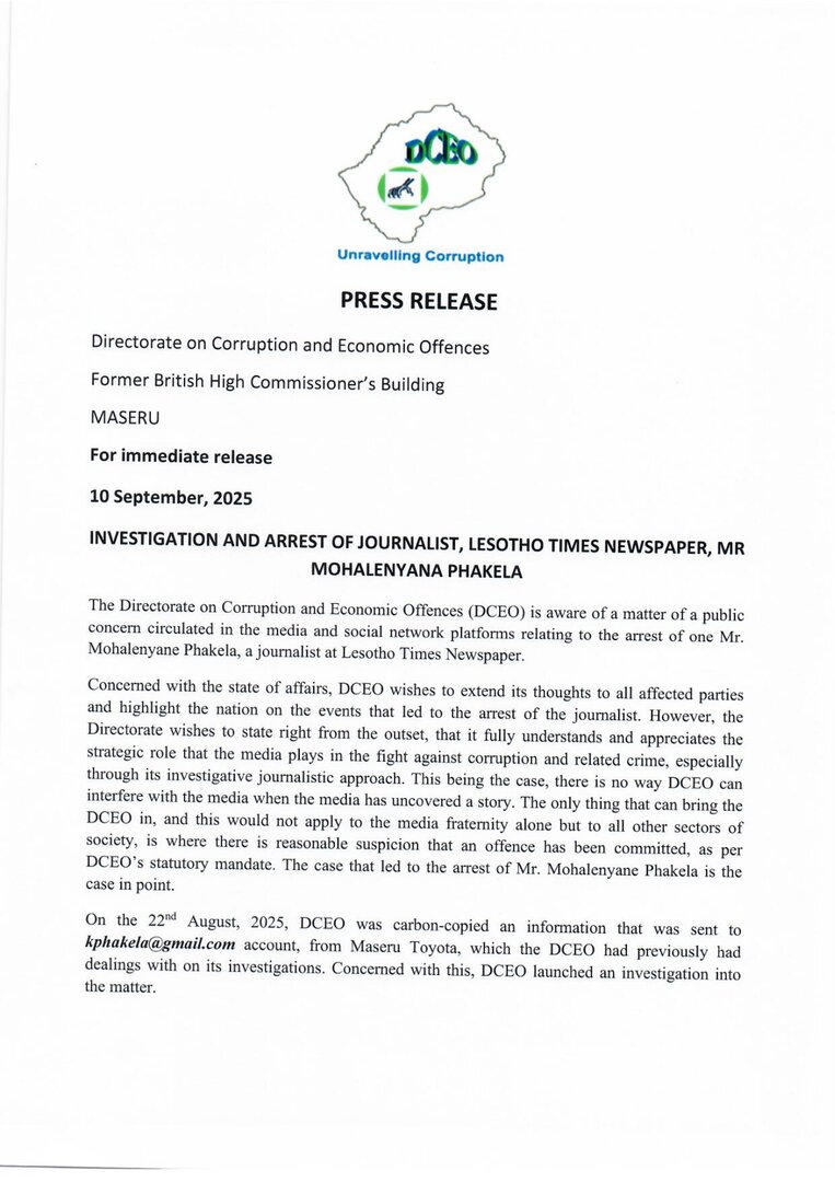 DCEO press release | Forus