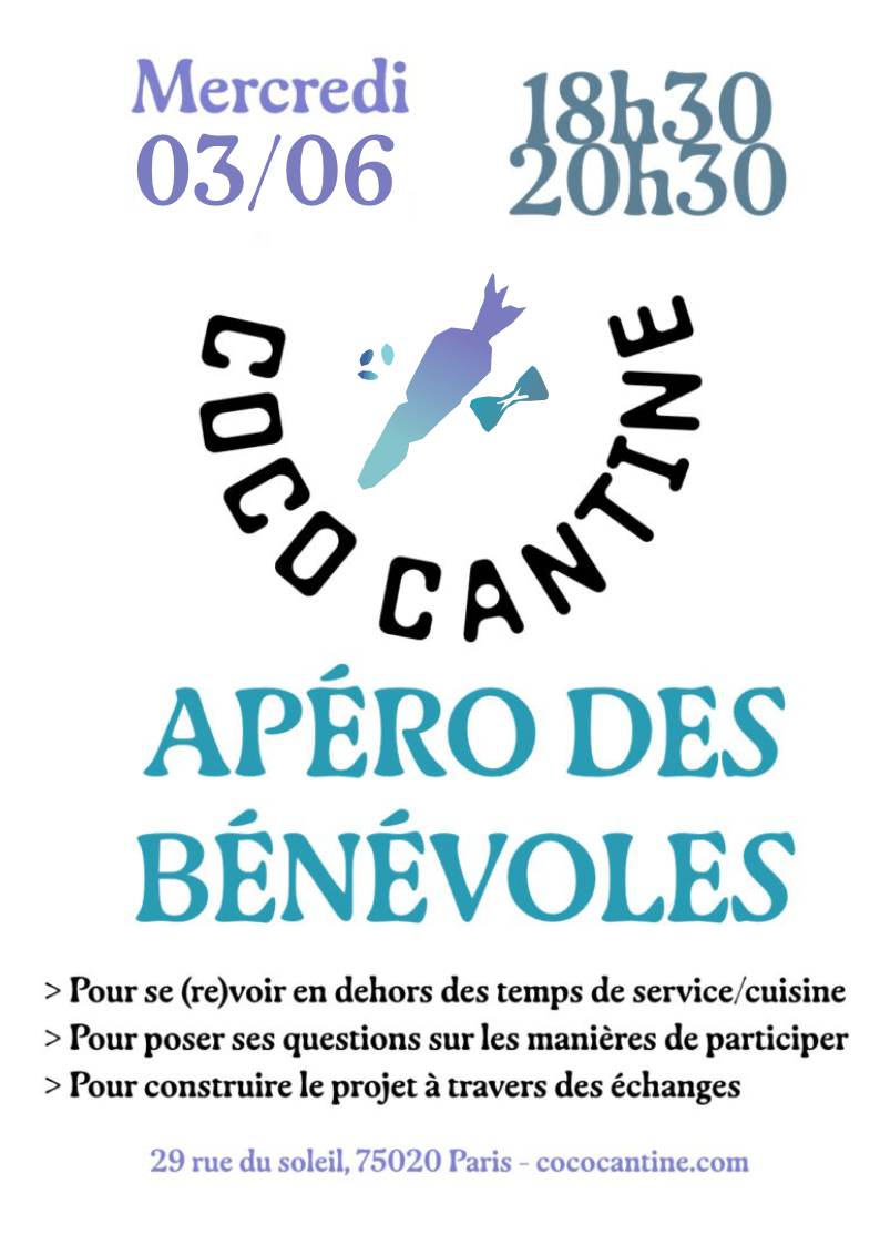 Apéro des bénévoles | Agenda du quartier