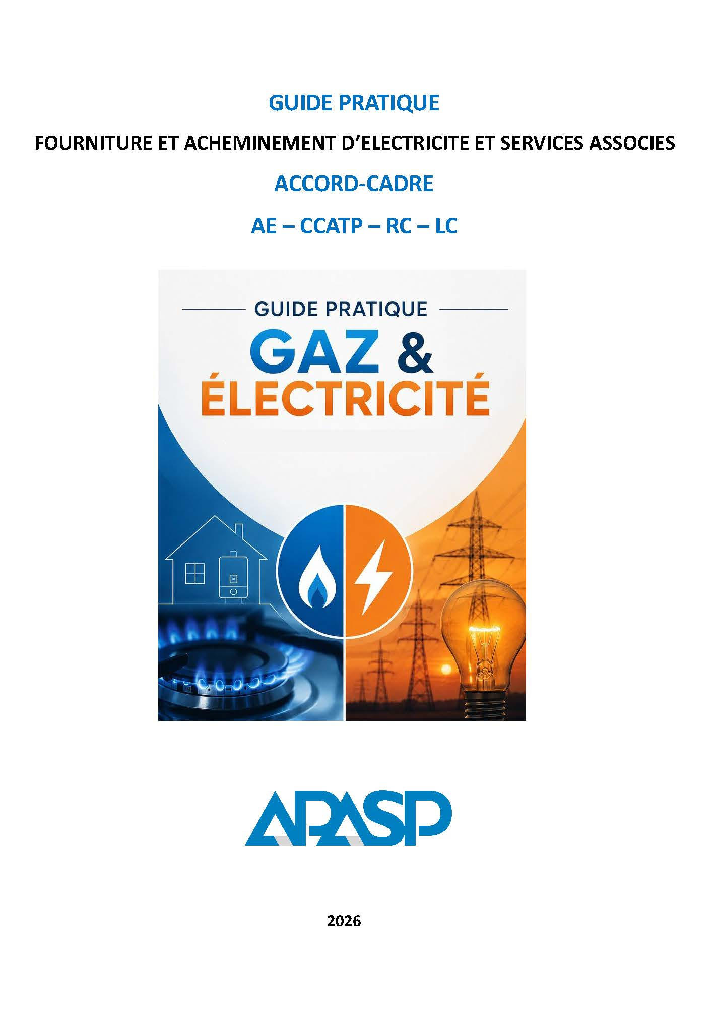 GUIDE PRATIQUE   ACCORD CADRE ELECTRICITE | APASP - Association Pour l'Achat dans les Services Publics