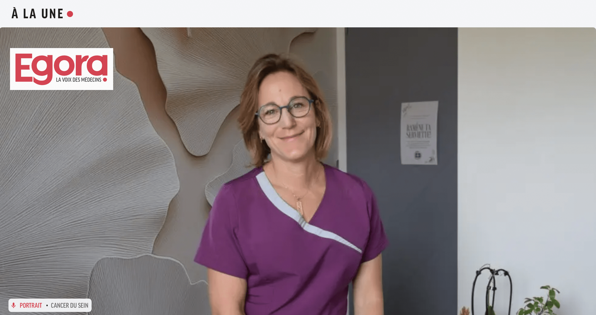 [ Cancer du sein - Rencontre avec Cécile Kahn ] | Alizé - Syndicat de kinésithérapeutes