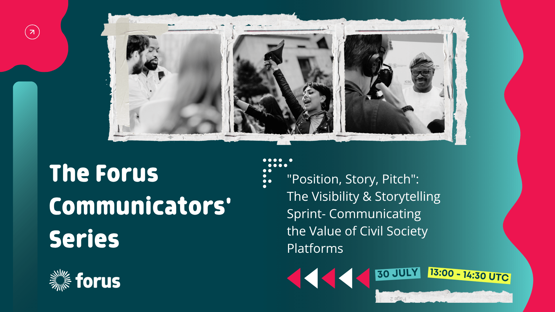 "Position, Story, Pitch": The Visibility & Storytelling Sprint- Communicating the Value of Civil Society Platforms | Forus