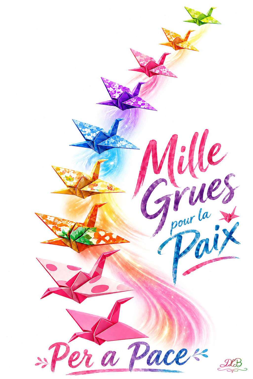Affiche Origami Mille Grues | Per a Pace