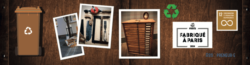 Objets, meuble et labels de ReTouchons du Bois