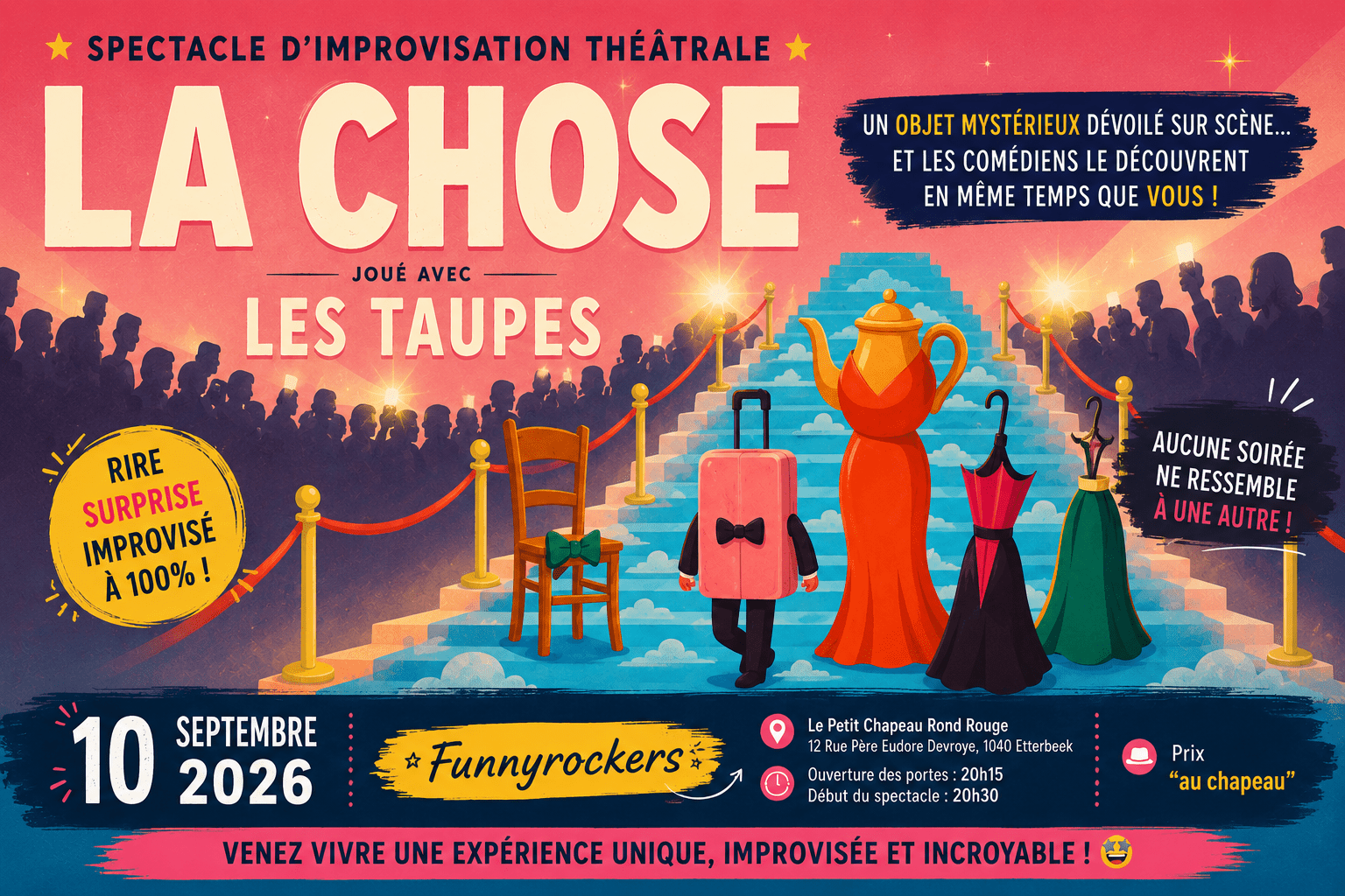 🎭 Une scène. 💡 Des idées. 😂 Beaucoup de rires ! | Funnyrockers
