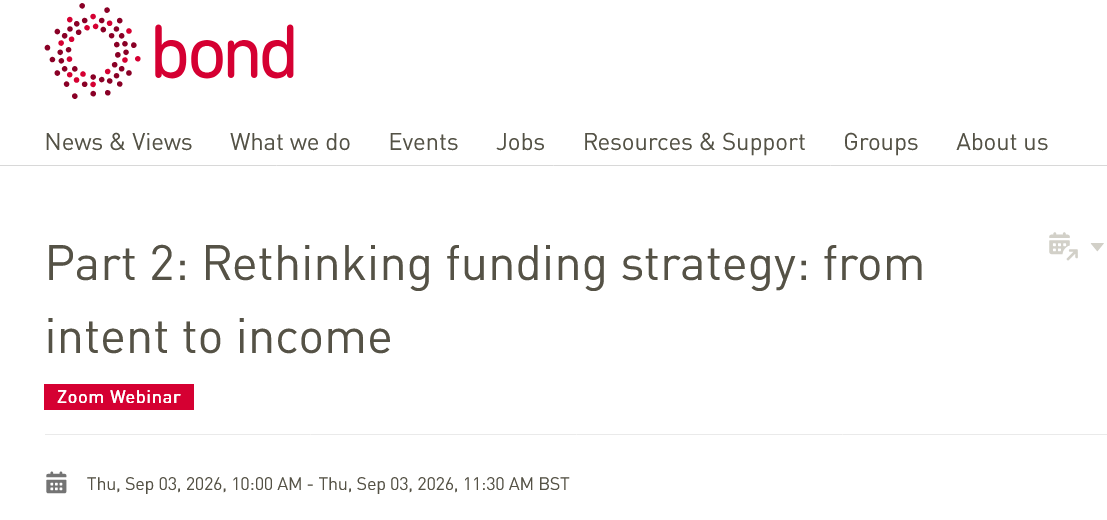 Rethinking funding strategy: from intent to income | Forus