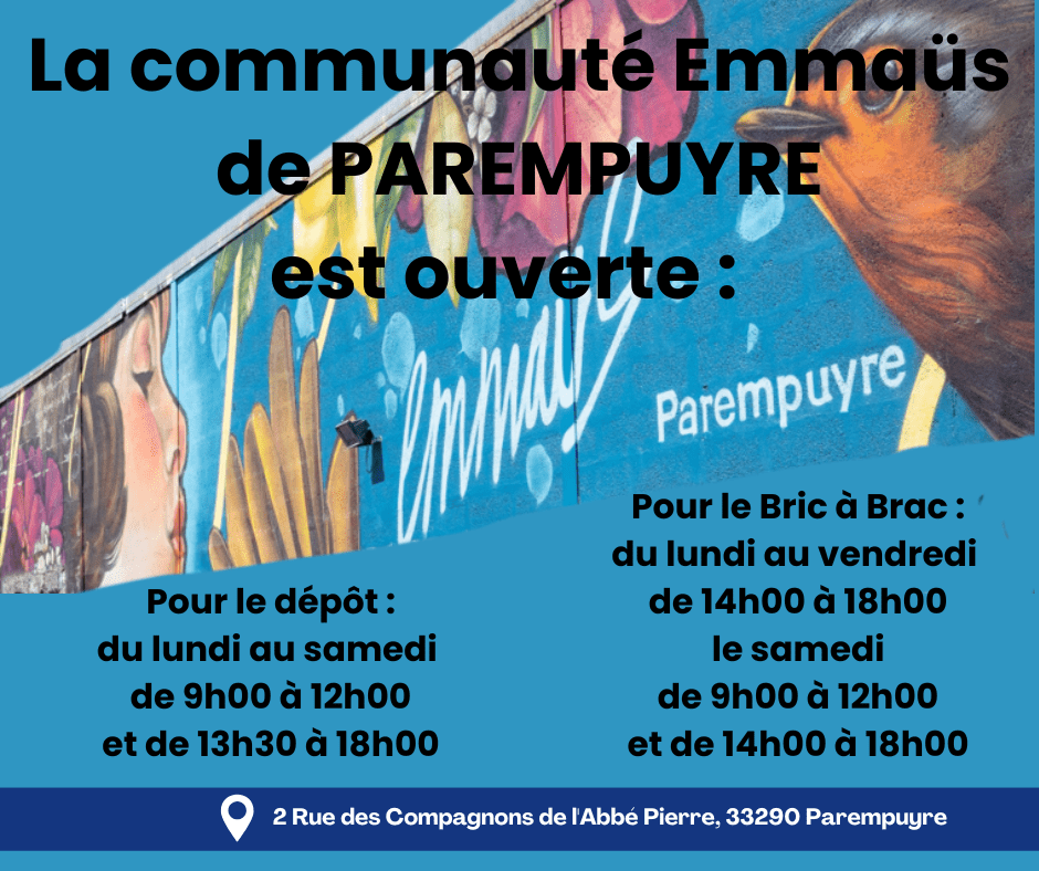 emmaus parempuyre communauté Emmaüs Parempuyre Dépôt Vente Solidaire Seconde Main | Emmaüs Parempuyre